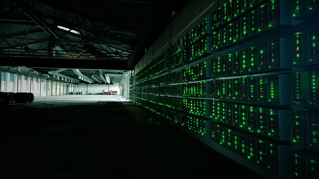 Flagship hyperscale Bitcoin cloud mining data center with expansive modular halls