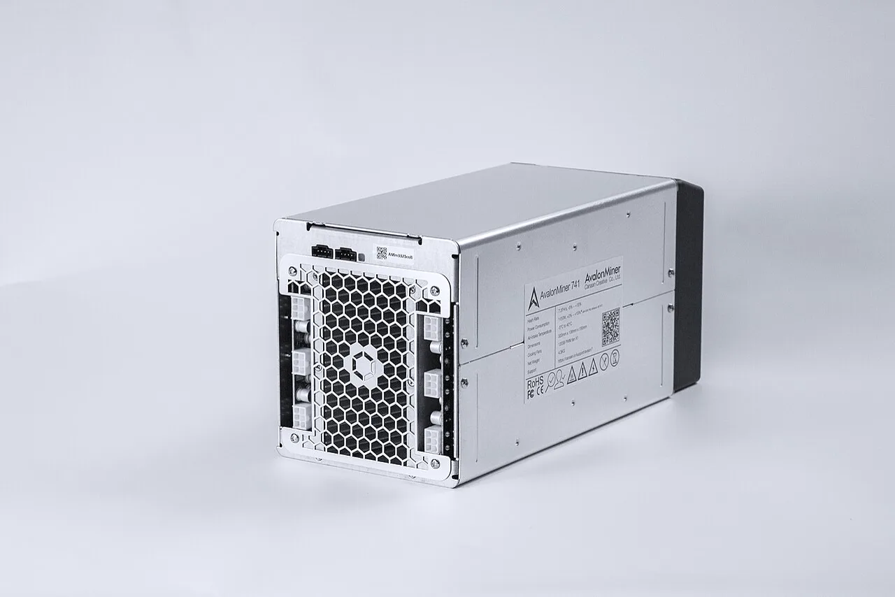 Two compact ASIC miners arranged as an entry-level cloud mining pair